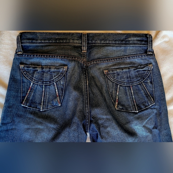 Vintage Polo Ralph Lauren Maddy Torn Jeans Y2K Great Condition Floral Design S27 - Picture 12 of 14